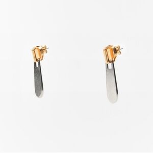 ZARA ZIPPER PULL TAB EARRINGS